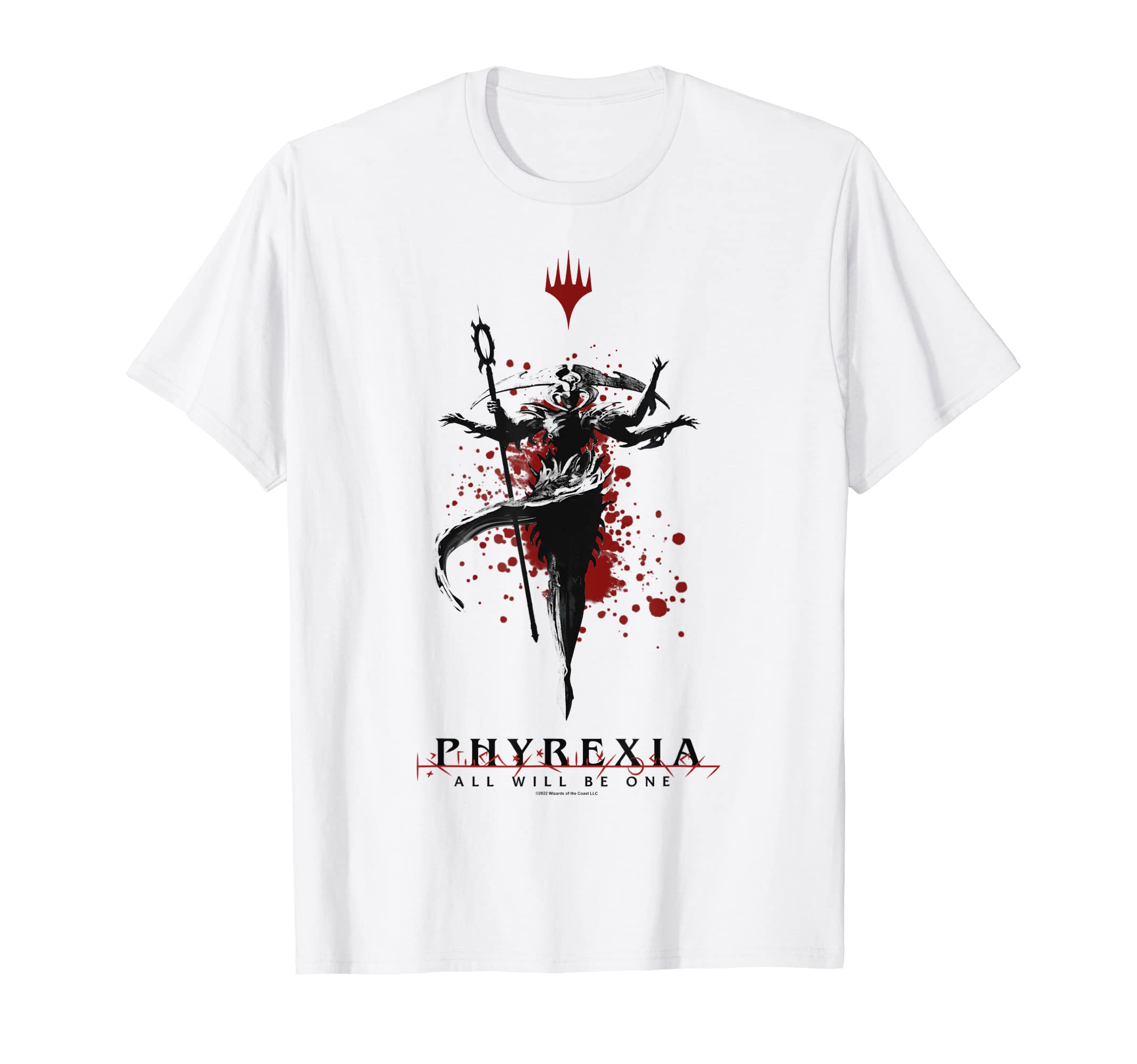Magic: The GatheringPhyrexia All Will Be One Splatter Blood T-ShirtOEKO-TEX STANDARD 100