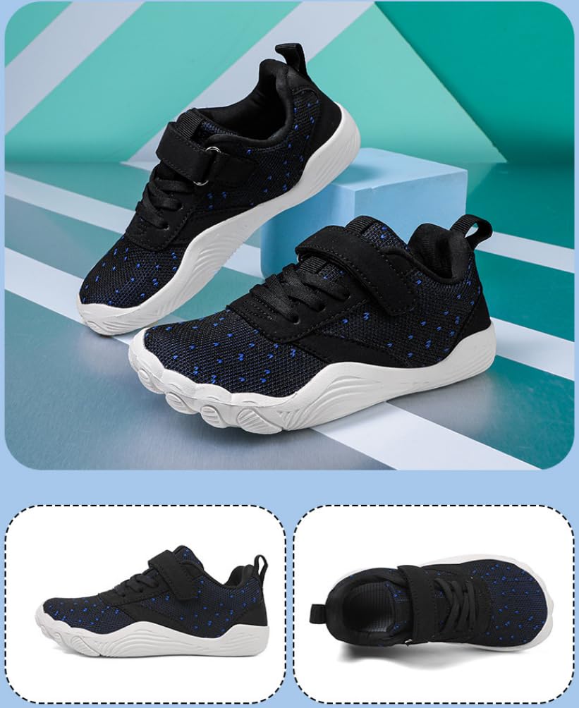 Garçons Filles Chaussures Minimaliste Barefoot,Enfants Chaussures de Randonnée Antidérapantes Léger,Enfants Barefoot Chaussures de Trail pour Semelle Zero Drop GR.25-38