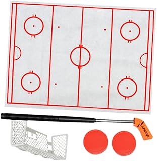 VANZACK 1 Conjunto De Hóquei De Brinquedo Redondo Discos De Hóquei Brinquedos De Jogo De Hóquei Peças De Reposição De Hóquei Empurrador De Hóquei Terno Infantil Brinquedos De Mesa Discos