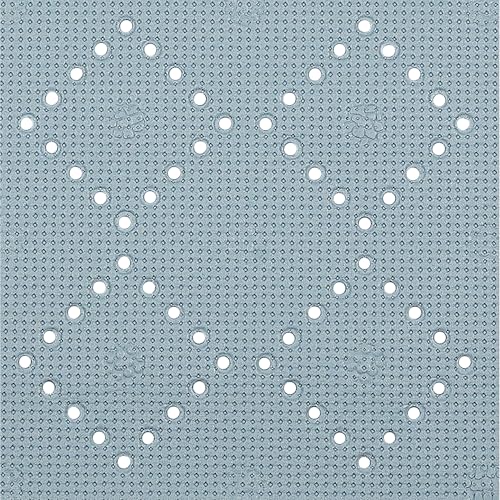 Spirella - Alaska PVC-Schaumstoff-Badematte - rutschfeste Badematte mit Saugnäpfen und Abflusslöchern, schimmelresistent - Hellgrau - 91 x 36 cm