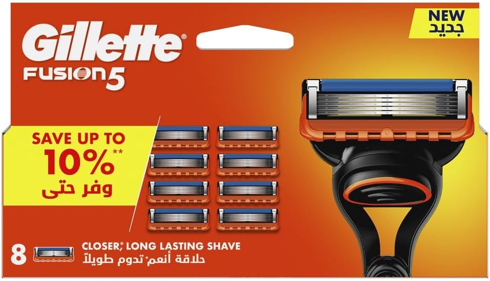 Fusion5 Men's Refillable Razor: 8 Blade Refills