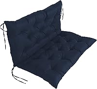 Vista 12 de Waterproof Swing Seat Cushion for Outdoor Furniture, Thicken 4 Inches Bench Cushion Pad with Backrest, Replacement 2 or 3 Seater Seat Pad for Garden