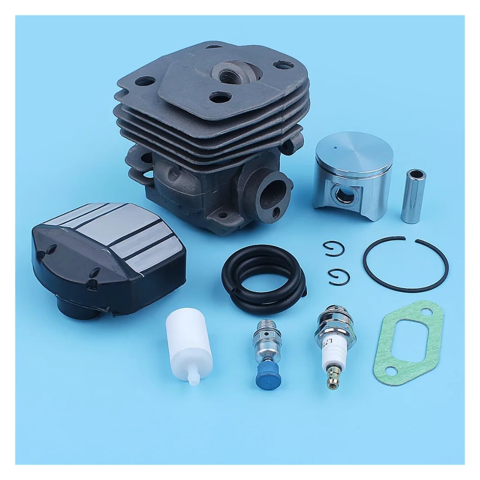 Kit de línea de Gas de Filtro de Combustible y Aire de pistón cilíndrico for Motosierra CS 2159 CS 2156 CS2159 CS2156 EPA, Puerto de Gran Cilindro de 47mm