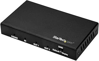 StarTech.com HDMI Splitter - 2-Port - 4K 60Hz - HDMI Splitter 1 in 2 Out - 2 Way HDMI Splitter - HDMI Port Splitter (ST122HD202)