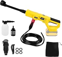 CDIYTOOL Akkumulátoros Magasnyomású Mosó DEWALT 20V Akkuhoz - 1000PSI Hordozható Tisztító 6 az 1-ben Fúvókával és Habosítóval Autó, Kerítés, 1