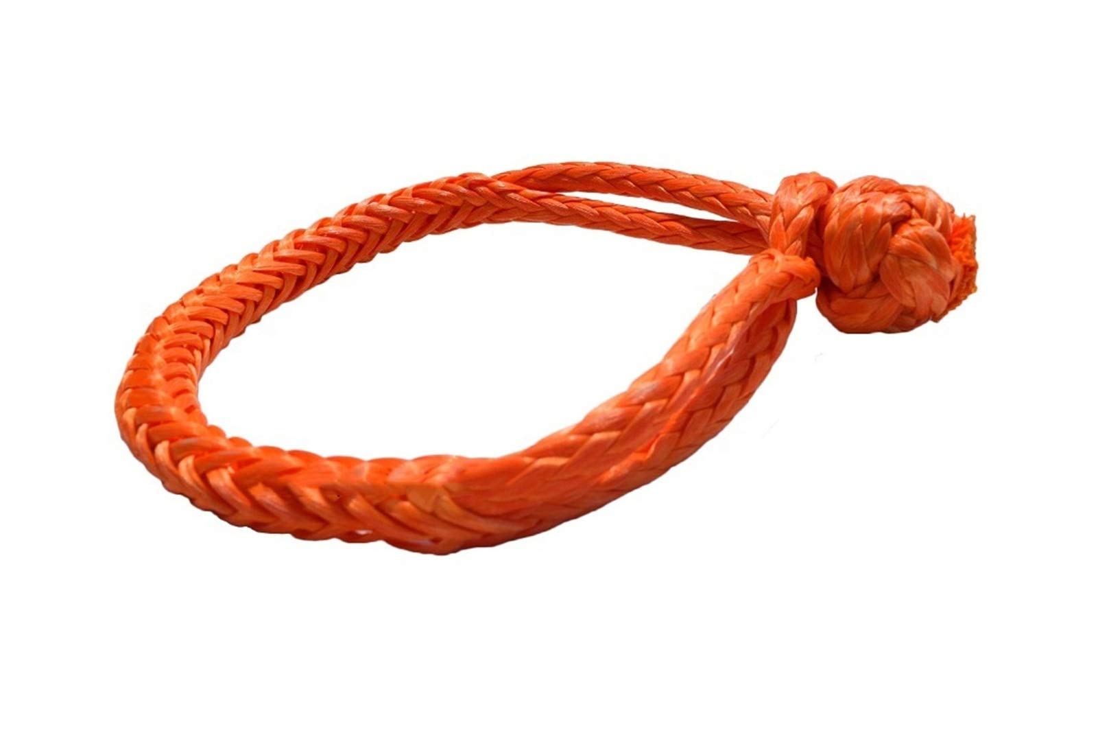 Grilletes sintéticos 5/16 de cuerda de cabrestante naranja para accesorios de coche offroad y velero