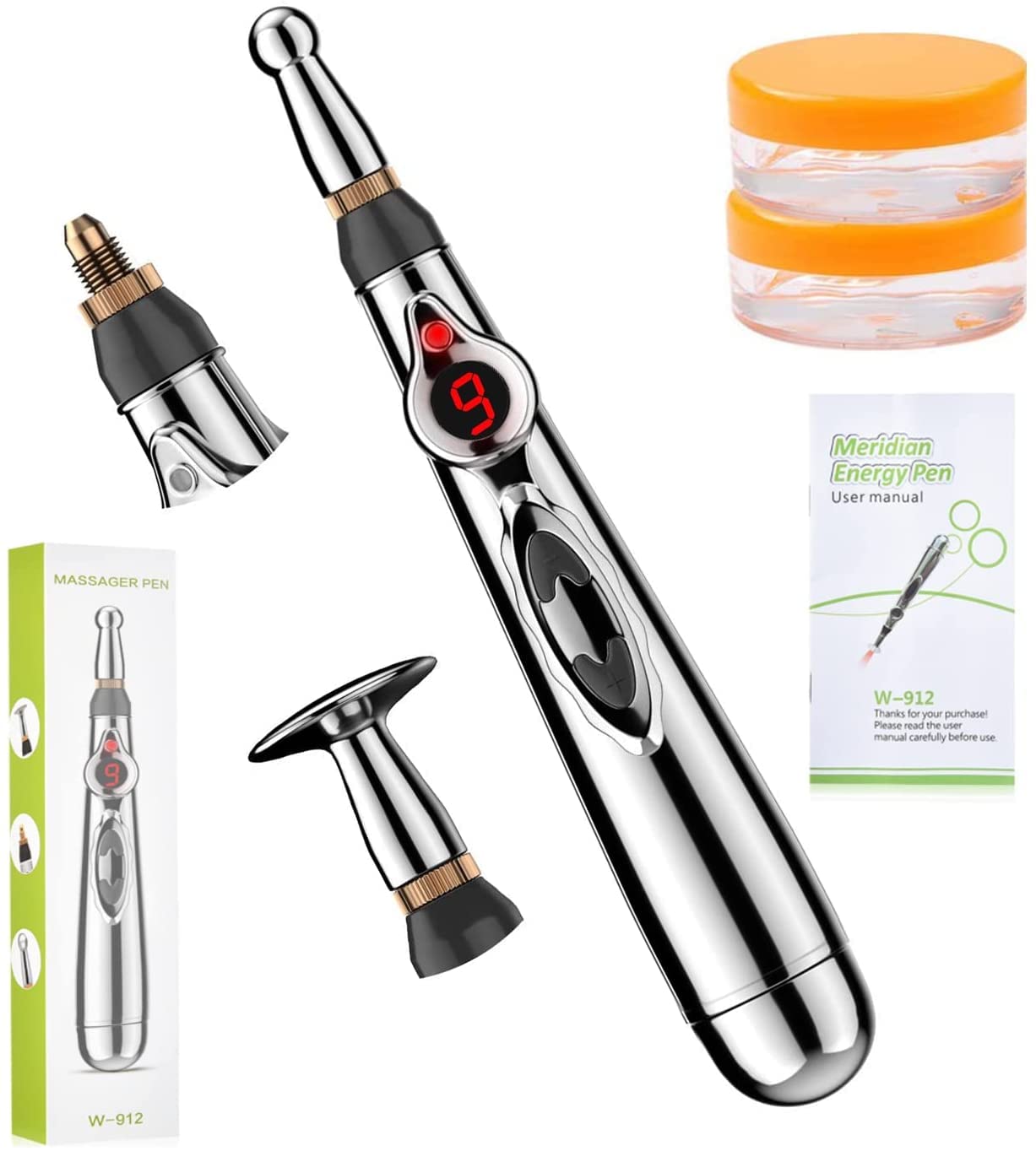 Acupuncture Pen, Electronic Pain Relief Therapy, Meridian Energy Massager Pen Self Massage Tools Muscle Healing_Pack 3 | Acupressure Tool for General Use | Home & Personal Utility Acces-image-16