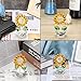 OwnMy Crystal Sunflower with Bud Glass Sunflower Figurine Collectible, Small Sunflower Ornament Paperweight Table Decoration with Gift Box, Glass Bouquet Flowers Centerpieces for Home Decors