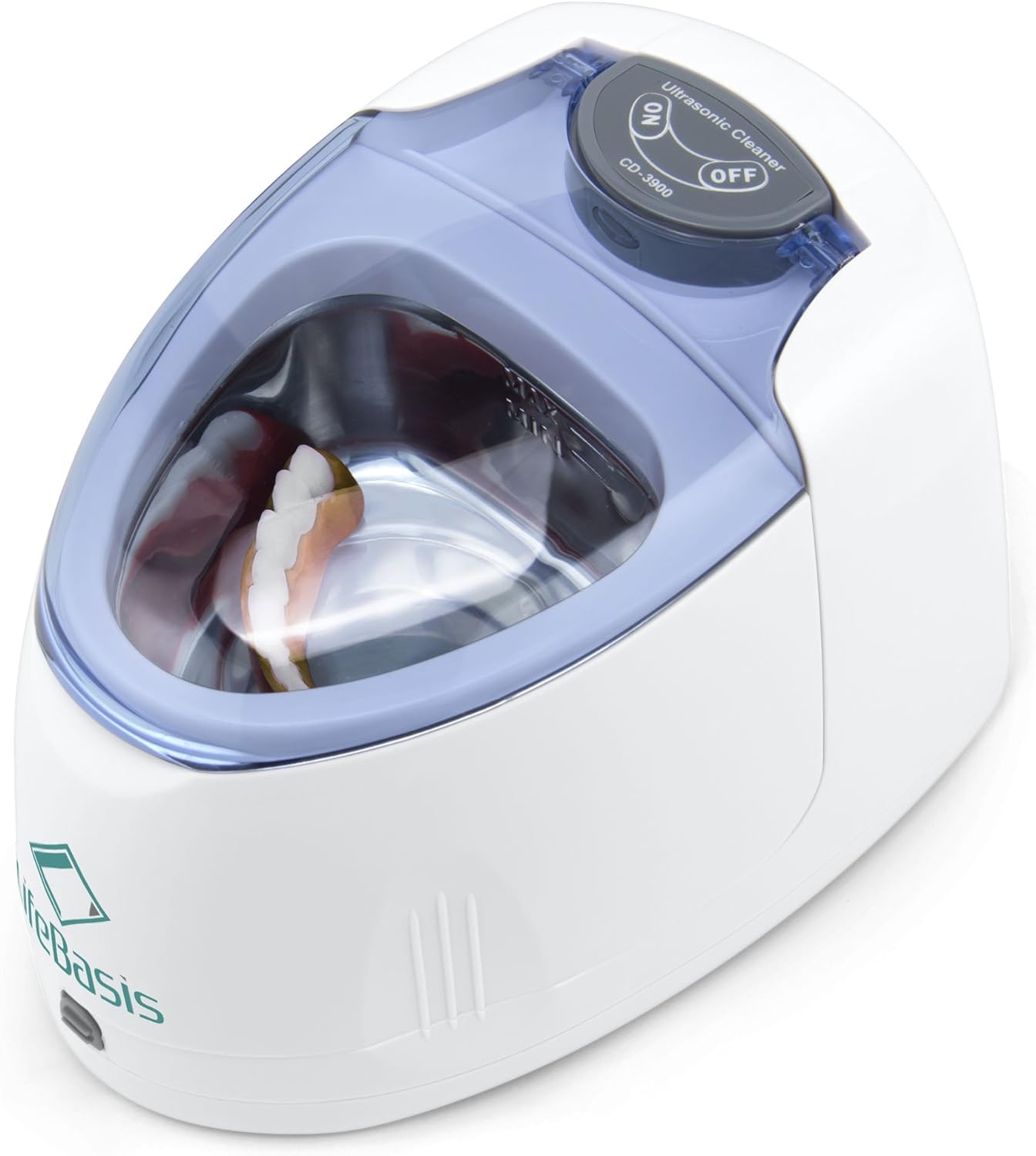 入れ歯洗浄機Life Basis 200ml入れ歯専用超音波洗浄機 歯ブラシ除菌器 入れ歯ケース 入れ歯洗浄器 42,000Hz