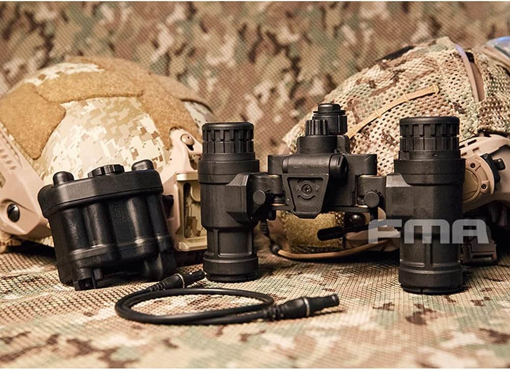 FMA Tactical Airsoft AN/PVS31 Binocular Night Vision Device Non Functional Helmet Night Vision Goggle NVG TB1284 A-Type (Dummy Model)