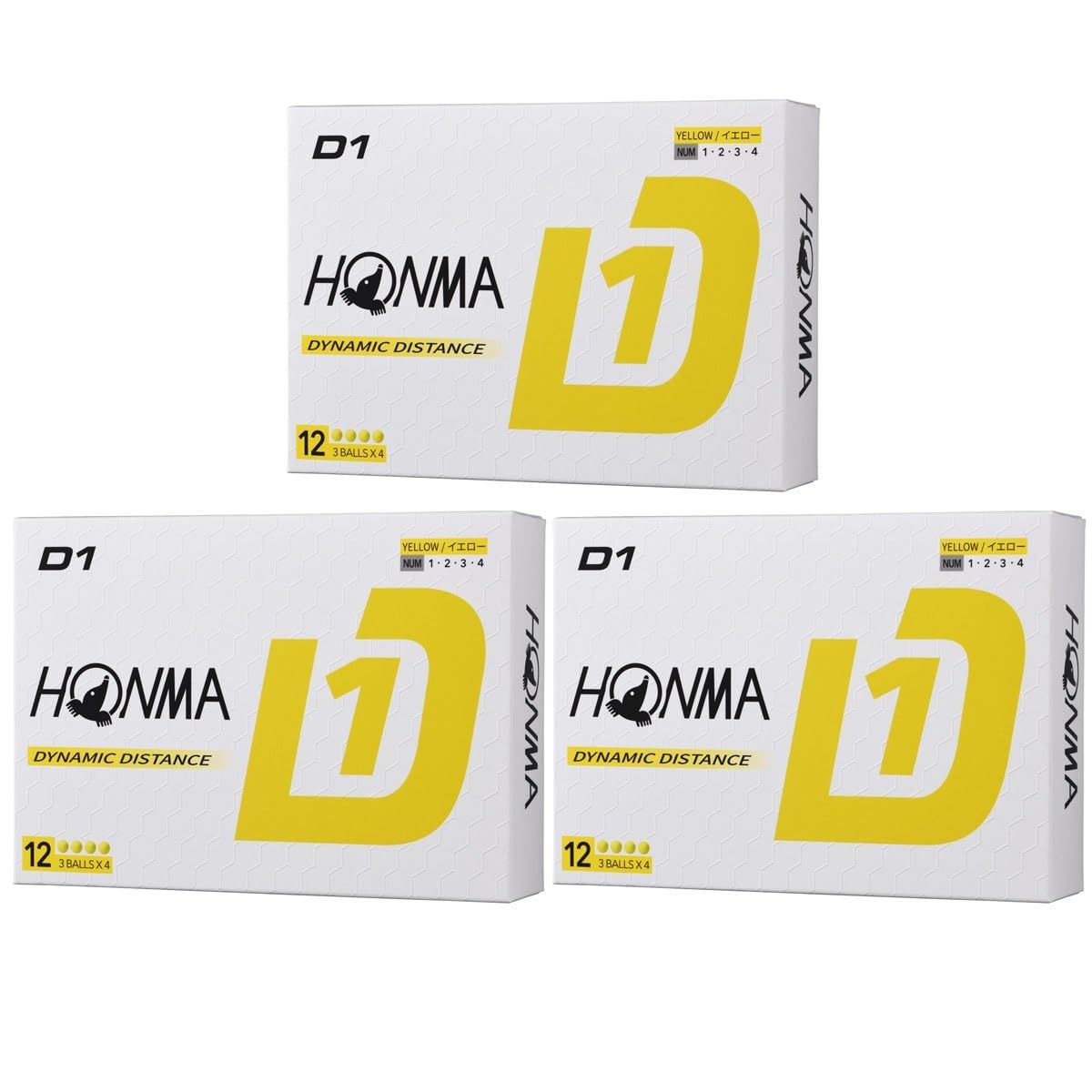 本間ゴルフ HONMA ボール D1 ボール 3ダースセット 3ダース(36個入…