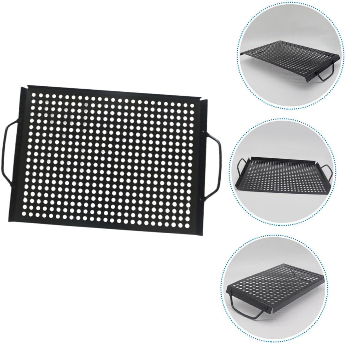 Grill Skillet Outdoor Barbecue Grill Pan Nonstick Stainless Steel Grilling Pan Bbq Tray