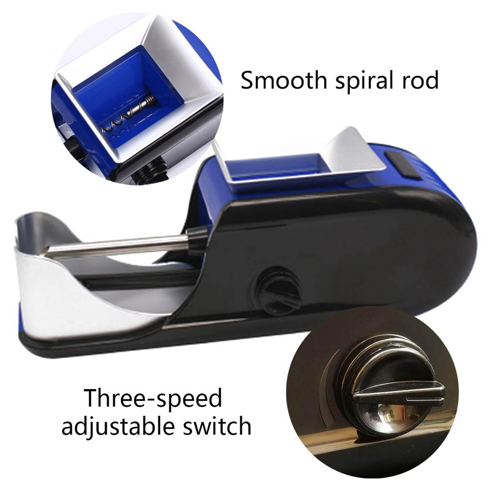 macchina per rollare, Set di 2 iniettori automatici for tubi King Size, dispositivi portatili for arrotolare sigarette con diametro 8 mm