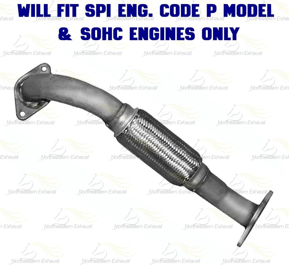 Northeastern Exhaust-Front Exhaust Flex Pipe SPI Engine Code fits 2000-2004 Ford Focus 2.0L SOHC - Includes Gaskets