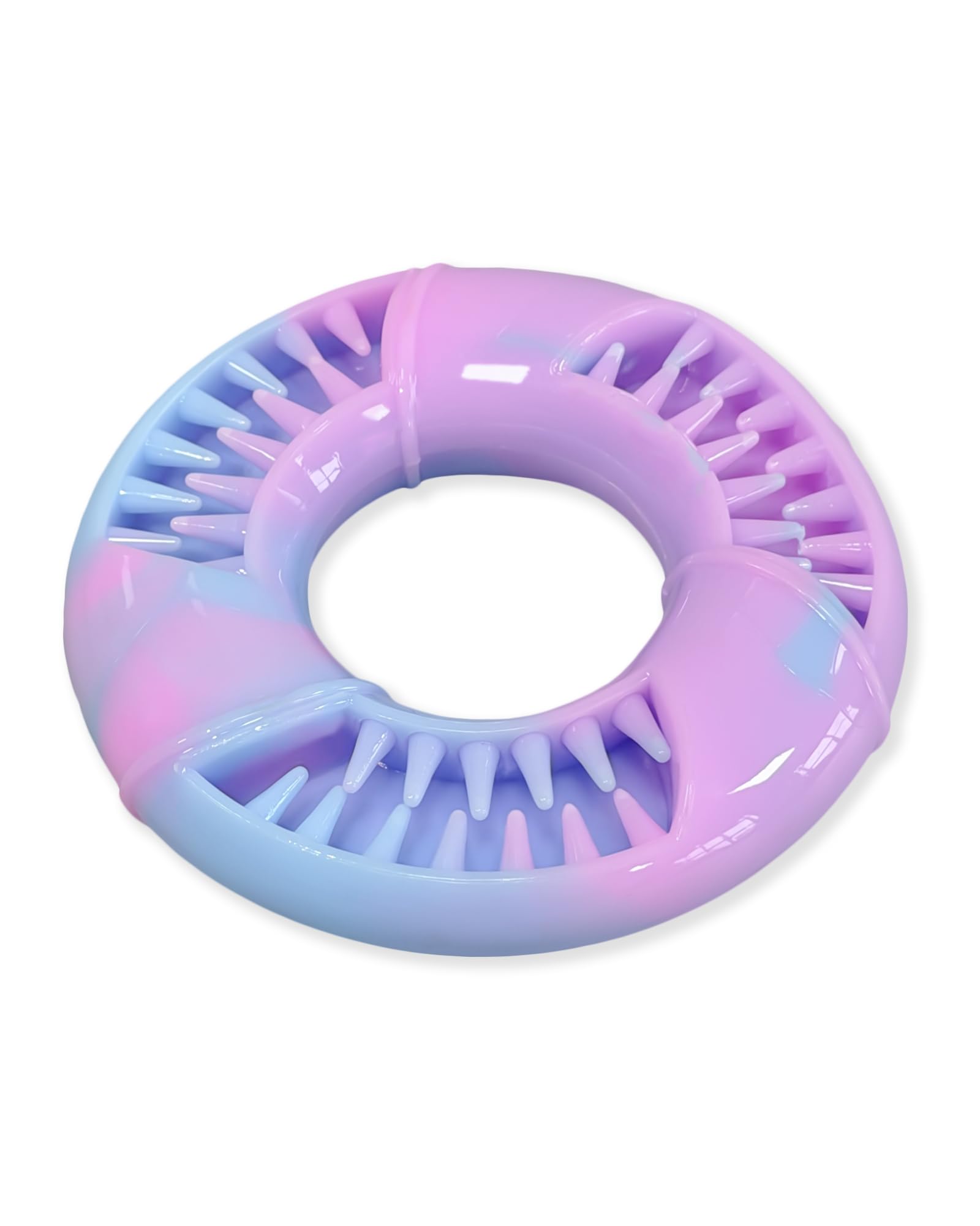 ETIALURE Pink Puppy Teething Toys, Chew Toys for Small Dogs, Pet Slow Feeder for Reduce Boredom, Suitable for Puppies and Small Dogs (Circular)
