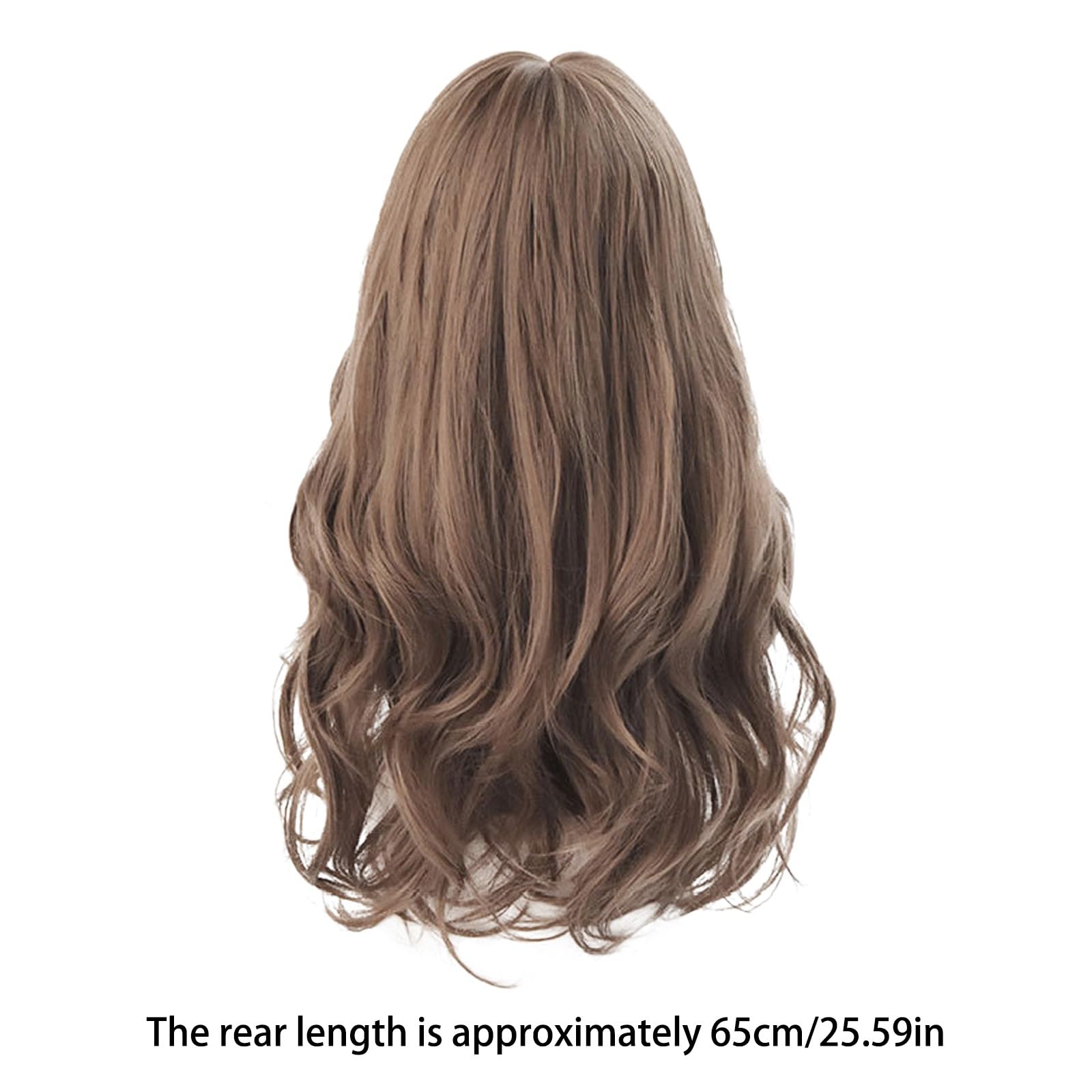 Perruque Femme Ondulée – Couleur Brown Wick Golden – Longueur Variable – Synthétique – Neuf Avec étiquettes