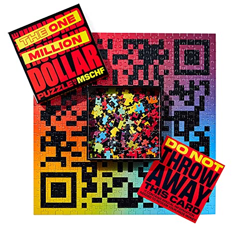 THE ONE MILLION DOLLAR PUZZLE by MSCHF - 500 Piece Jigsaw Puzzle for Adults, Everyone is a Winner from $0.25 to $1 Million Dollars, Great Gift, Fun Family Activity
