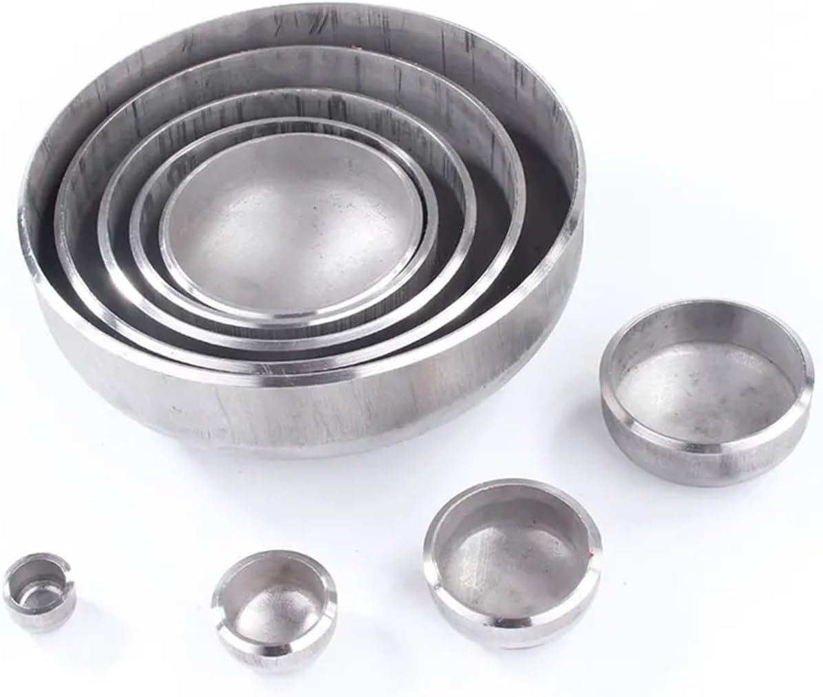 Industrial Use 114 133 159 168 180 200 219 250 273 300 325 350 377 400mm End Cap 304 Stainless Steel Pipe Fitting(3mm Thickness,114mm OD)