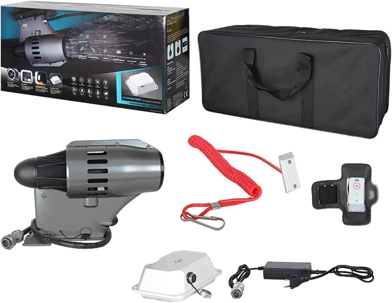 Amazon.co.jp: 12V電動水中モーター、サーフィンフィン、スタンド 