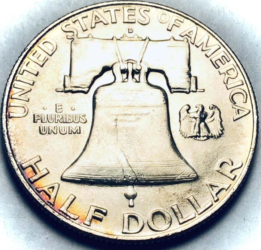 1958 D Franklin Silver Half Dollar Seller Mint State