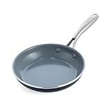 Swift Healthy Ceramic Nonstick&comma; 8" Frying Pan Skillet&comma; Stainless Steel Handle&comma; PFAS-Free&comma; Dishwasher Safe&comma; Oven Safe&comma; Black