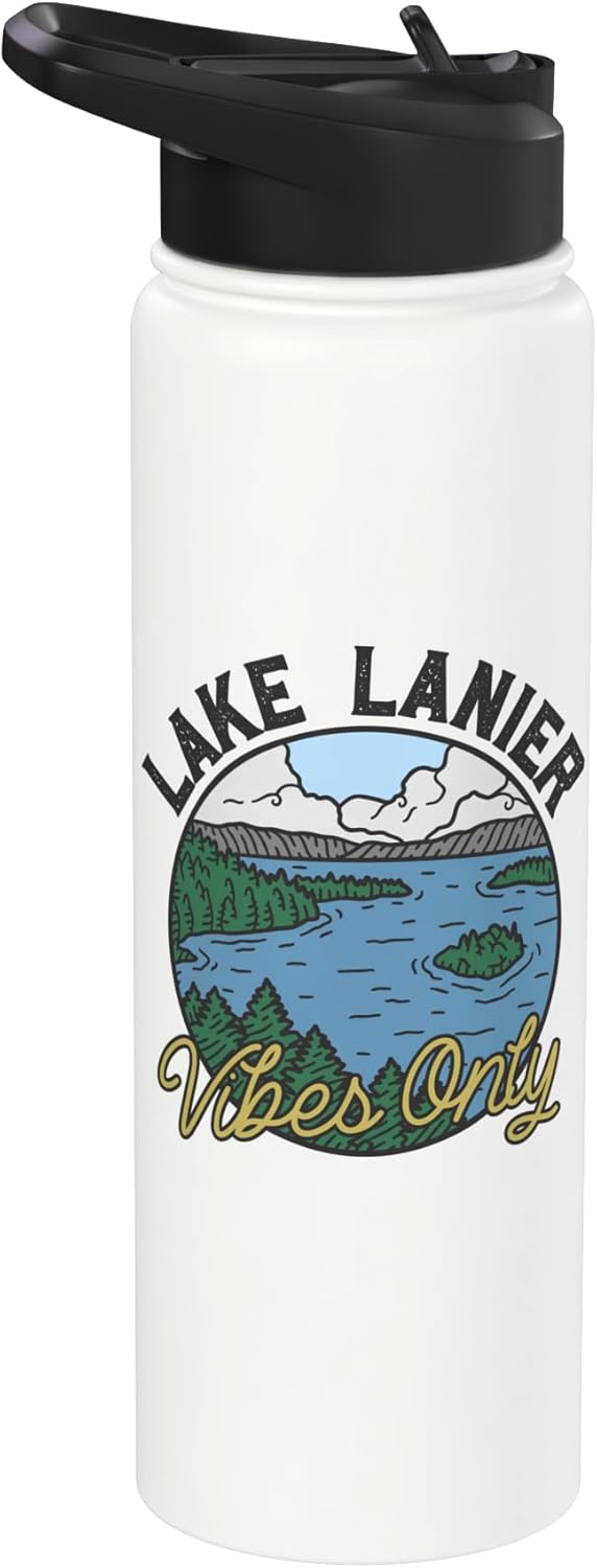 Great vibes - Lake Lanier Stainless Steel Insulated Water Bottle