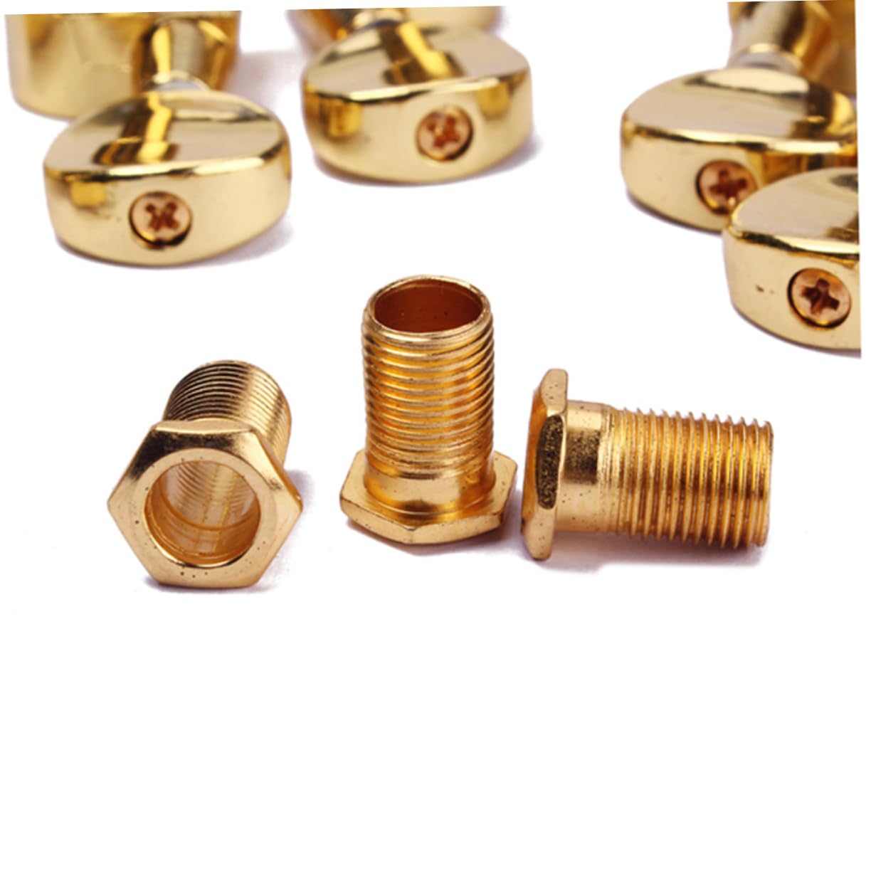 VANZACK Gold Tuning Pegs for Electric Guitar Tuners Machine Heads Concave Design Durable Construction Style for String Guitars
