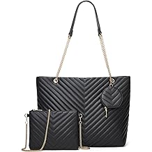 GOIACII Bolsa de couro para mulheres - Bolsa de ombro com al&ccedil;a superior