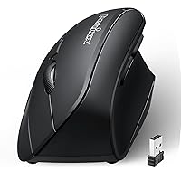 Perixx PERIMICE-715, Wireless ergonomico Vertical Mouse - 2.4 G