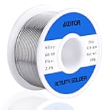 AUSTOR 60-40 Tin Lead Rosin Core Solder Wire for Electrical Soldering (100g, 0.8mm)