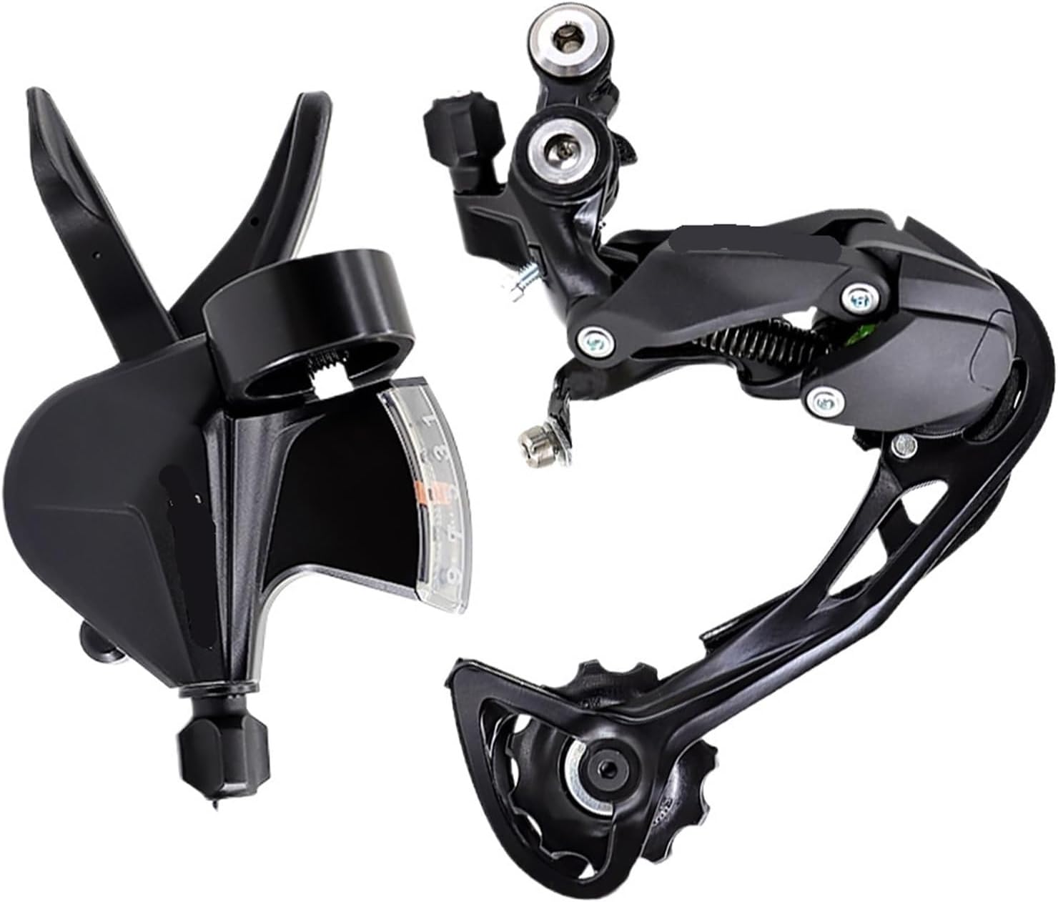 Compatible Mountain Bike Shifters SL-M3100 RD-M3100-SGS Rear Derailleur Kit Bicycle ALIVIO 1X9 Speed ​​Shifter Kit(SL-M3100-R)