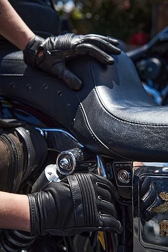 Miniatura 6 de Milwaukee Leather MG7536 - Guantes de equitación de cuero para hombre con nudillos flexibles