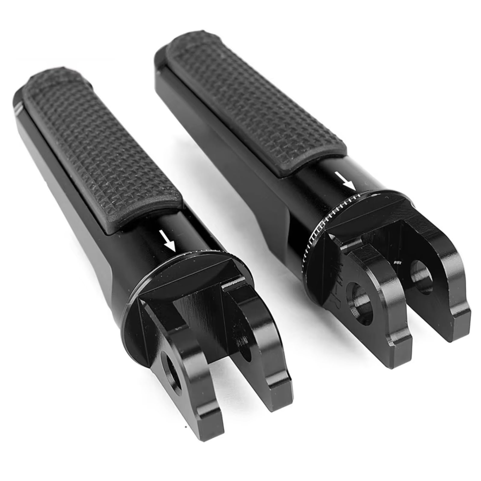 Motorrad Fußstützen Kompatibel Mit Für S1000R 2014–2019 Für S1000RR 2009–2019 Für Motorrad CNC Fußrasten Fußstütze Vorderfahrerpedal(Black)