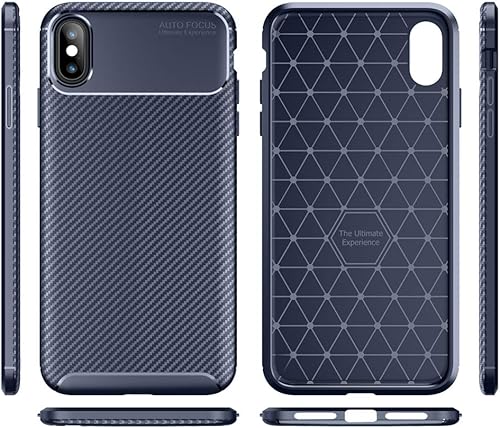 Miniatura 6 de Asuwish Funda de teléfono para iPhone Xs Max de 6.5 pulgadas 2018 con protector de pantalla de vidrio templado, accesorios de celda delgada de goma