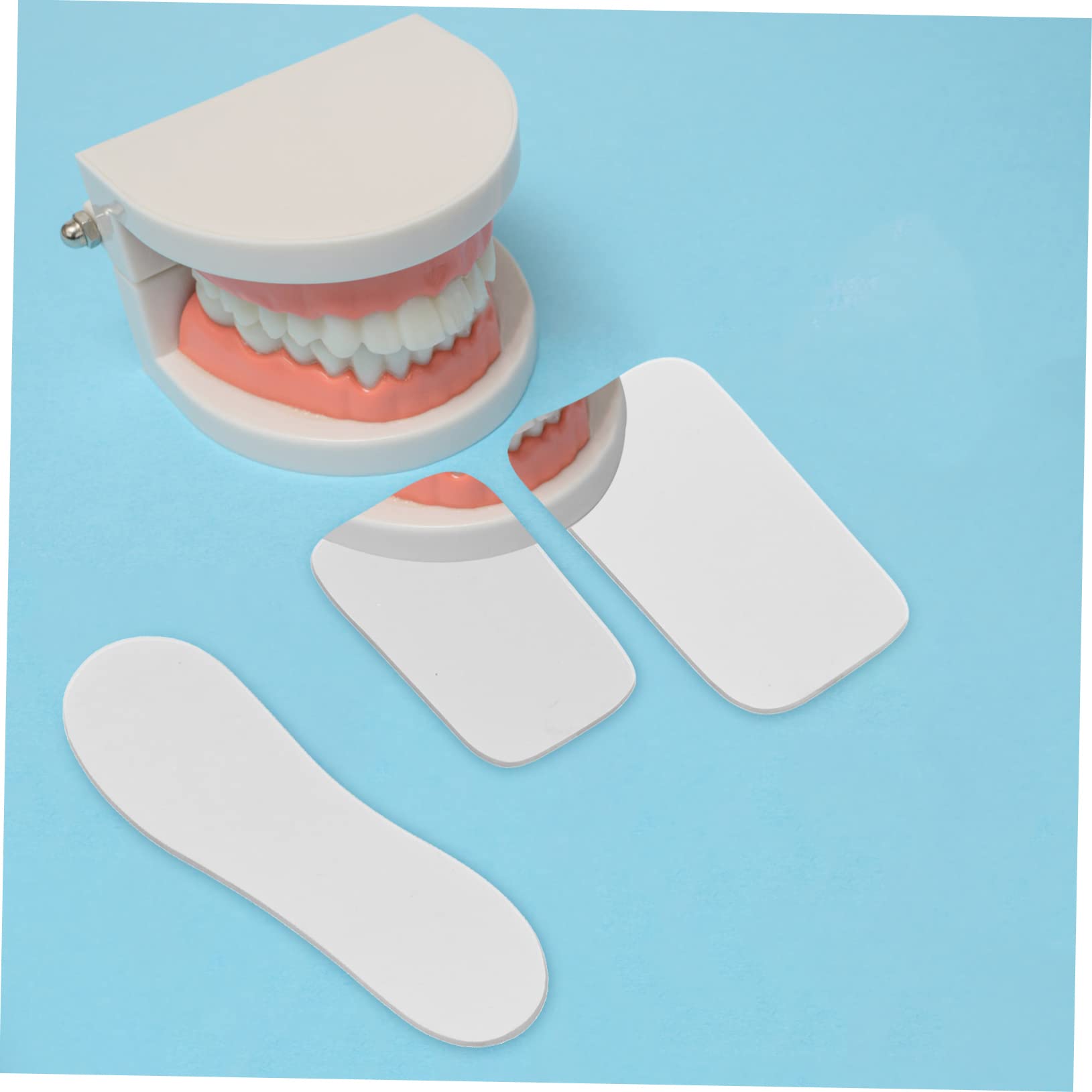 Amosfun 2 Set Specchietto Per Osservazione Bocca Specchio Orale Doppia Faccia Con Bordi Riutilizzabile E Facile Da Strumento Professionale Per Controllo E Fotografia 5 Pezzi * 2