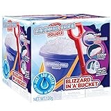 Be Amazing! Grow Snow Powder: Blizzard in A Bucket - Fake Snow for Cloud Slime - Makes Over 2 Gallon of Artificial Snow - W/ Plastic Bucket, Shovel & Mess-Free Play Mat for Kids