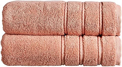 Christy Antalya Large Bath Towels | Set of 4 | 100% Turkish Cotton | 600GSM | Soft Plush Luxury Towel Set | 2 Bath Towels 2 Hand Towels | Quick Dry | Lunar Grey