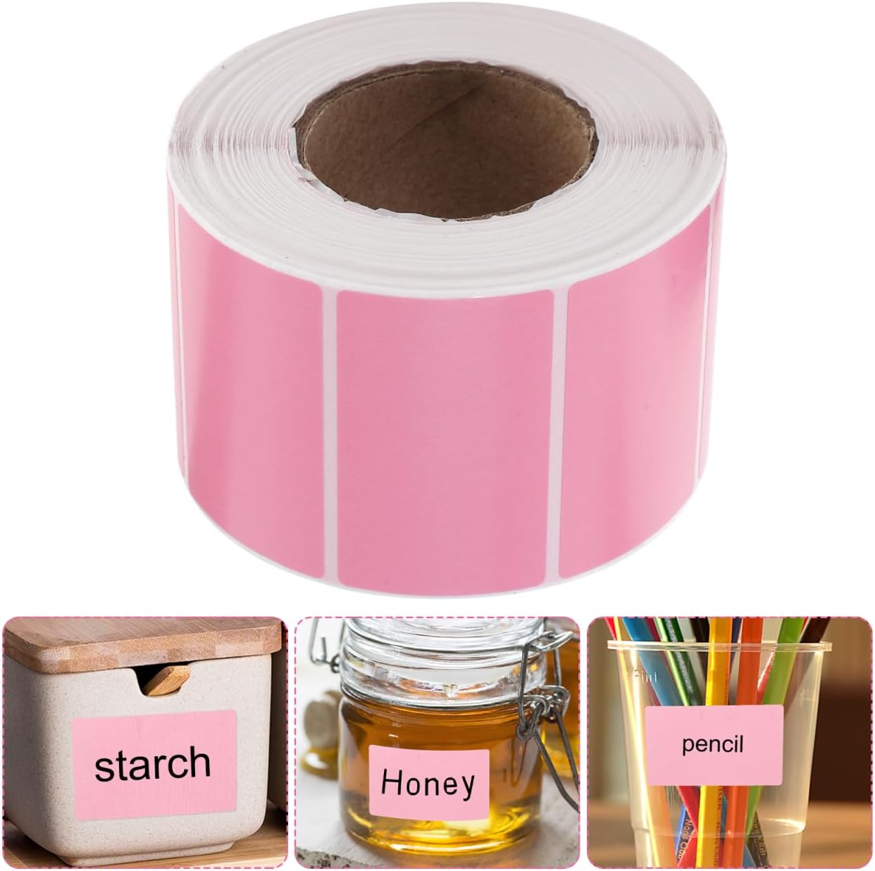 Tofficu Colorful Thermal Sticker Roll 1.96 X 1.18 Inch Waterproof Self-Adhesive Labels for Thermal Printer 4X6 Labels Ideal for Office Home Warehouse Organization and DIY Projects