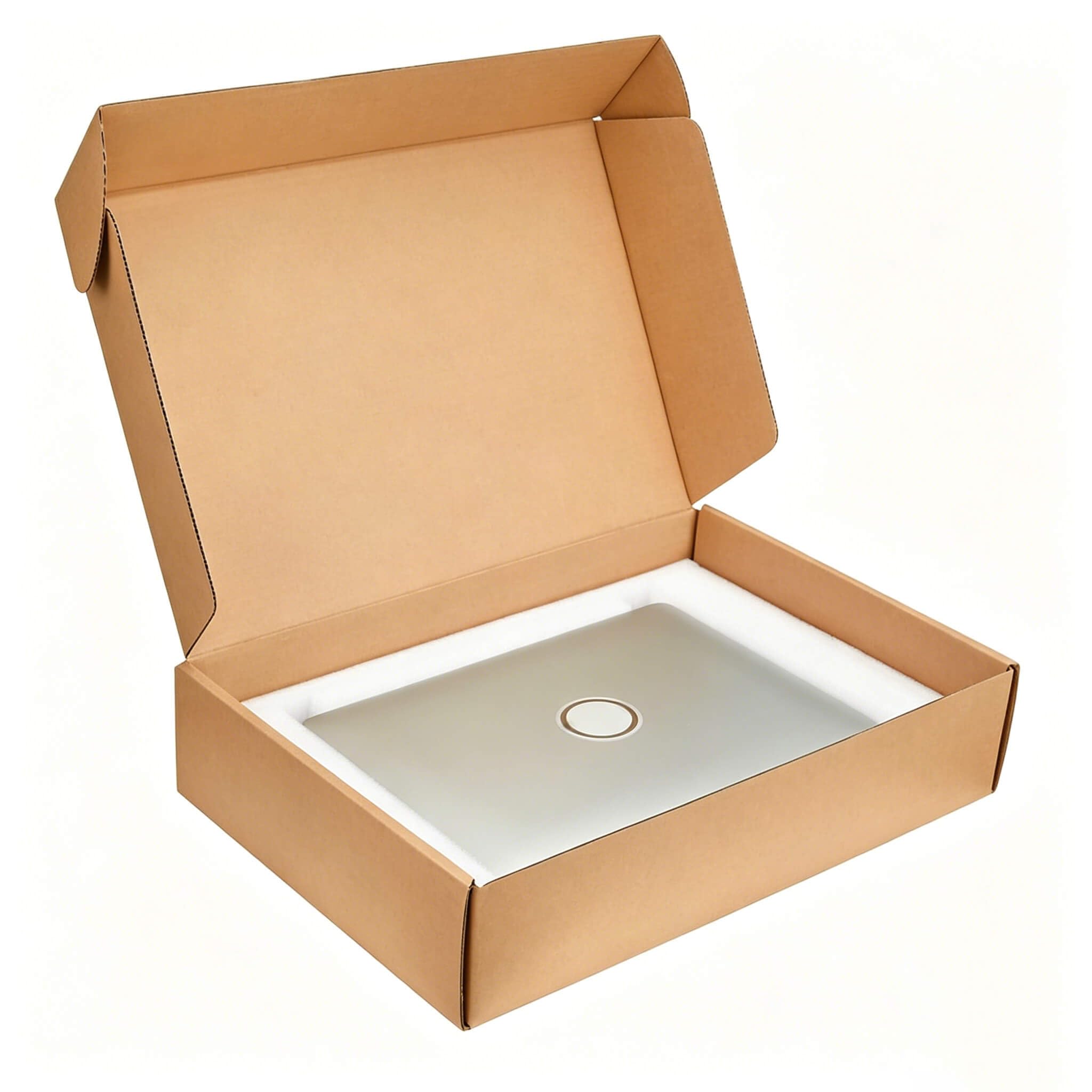 Iacoka Laptop Shipping Box, Secure Mailer Box with Foam Protection