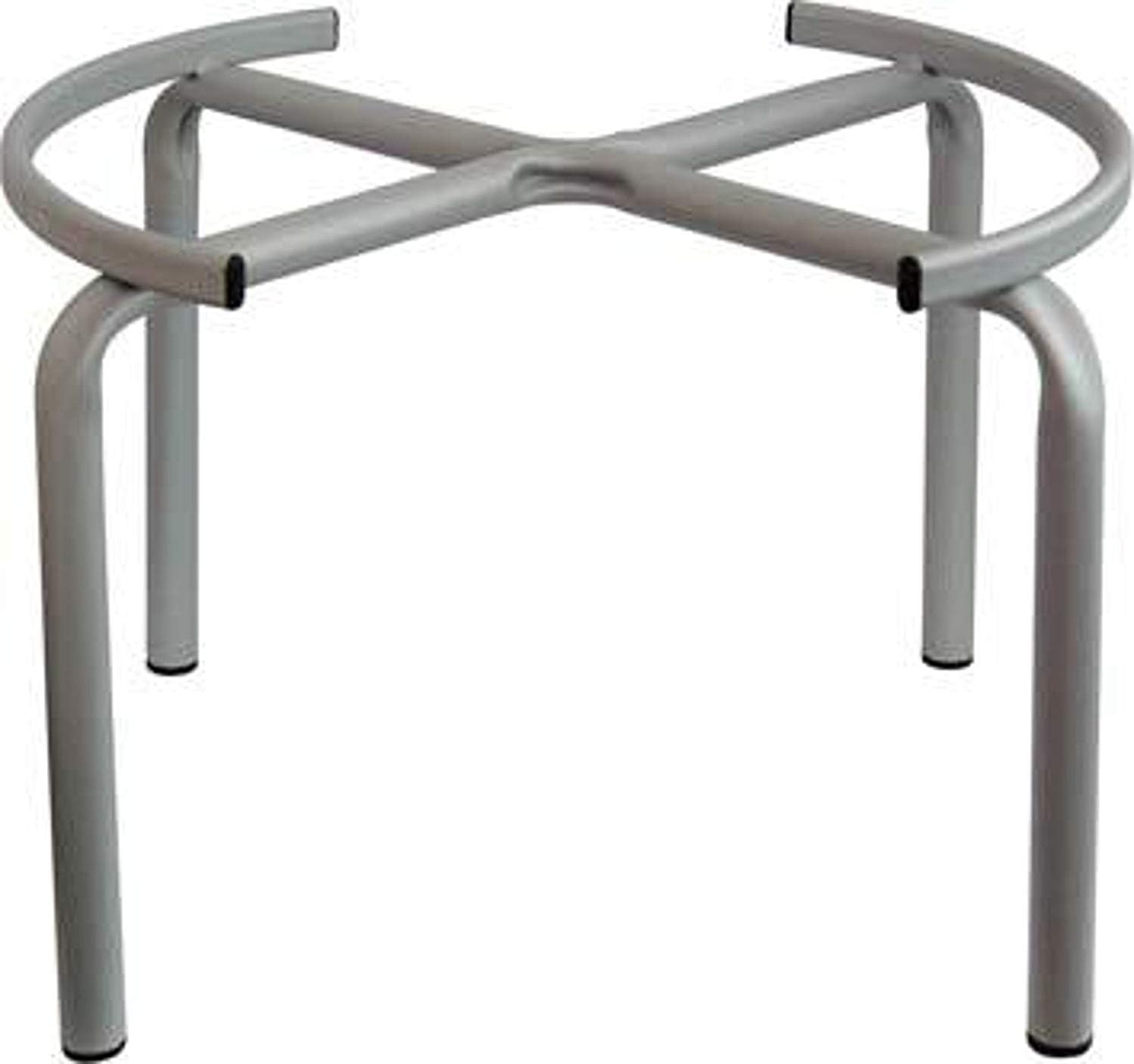 Bidone contenitore fusto acciaio inox per olio con supporto Sansone 2 litri