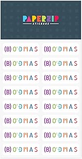 PAPERZIP - Order of Operations BODMAS Rule – 32 Stickers for Kids, Teachers, Parents