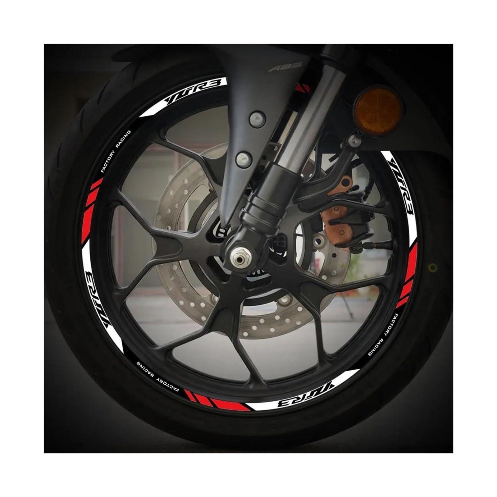 do YZF R3 YZF R3 YZFR3 YZF R3 odblaskowa naklejka na koła wewnątrz naklejki na piastę paski taśma wodoodporne naklejki (wielokolorowe)