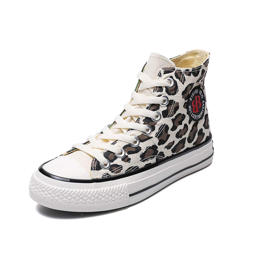 Womens Flat Fashion Canvas High Top Sneaker Breathable Comfortable Skate Shoes for Walking