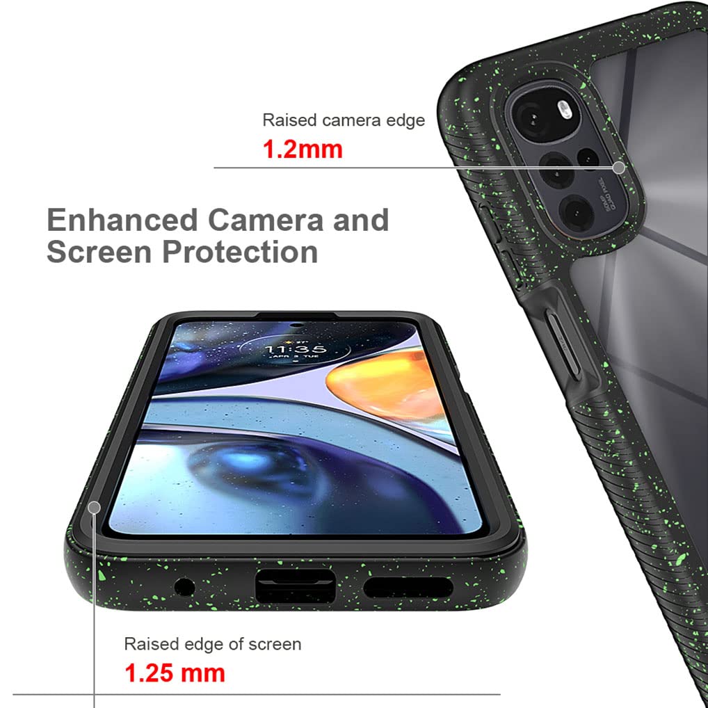 Trasparente Cover per Motorola Moto G22, Rugged Custodia