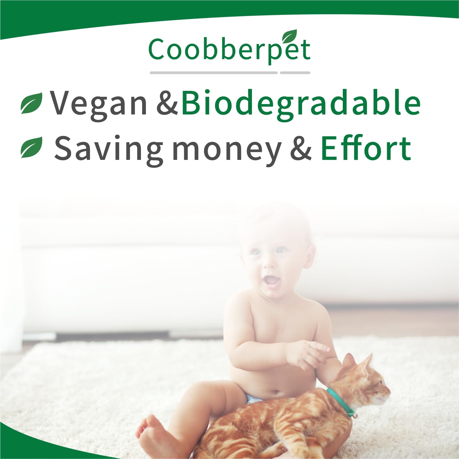 Arena para gatos de fibra de bambú, 100% natural y ecológica, control de olores superior, fórmula sin polvo, biodegradable y sostenible (1 bolsa)