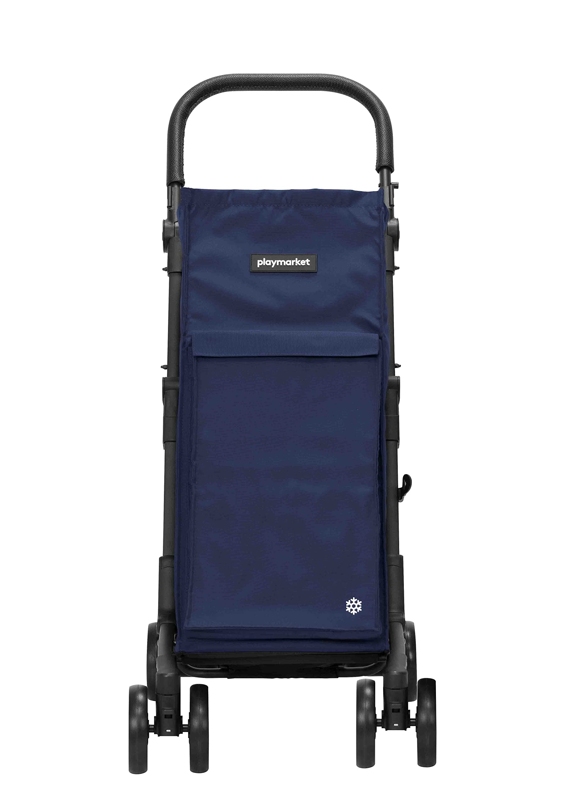 Playmarket Pocket Premium. Carro de la Compra Plegado ultracompacto y Ligero. 4 Ruedas y Freno. Capacidad 50L