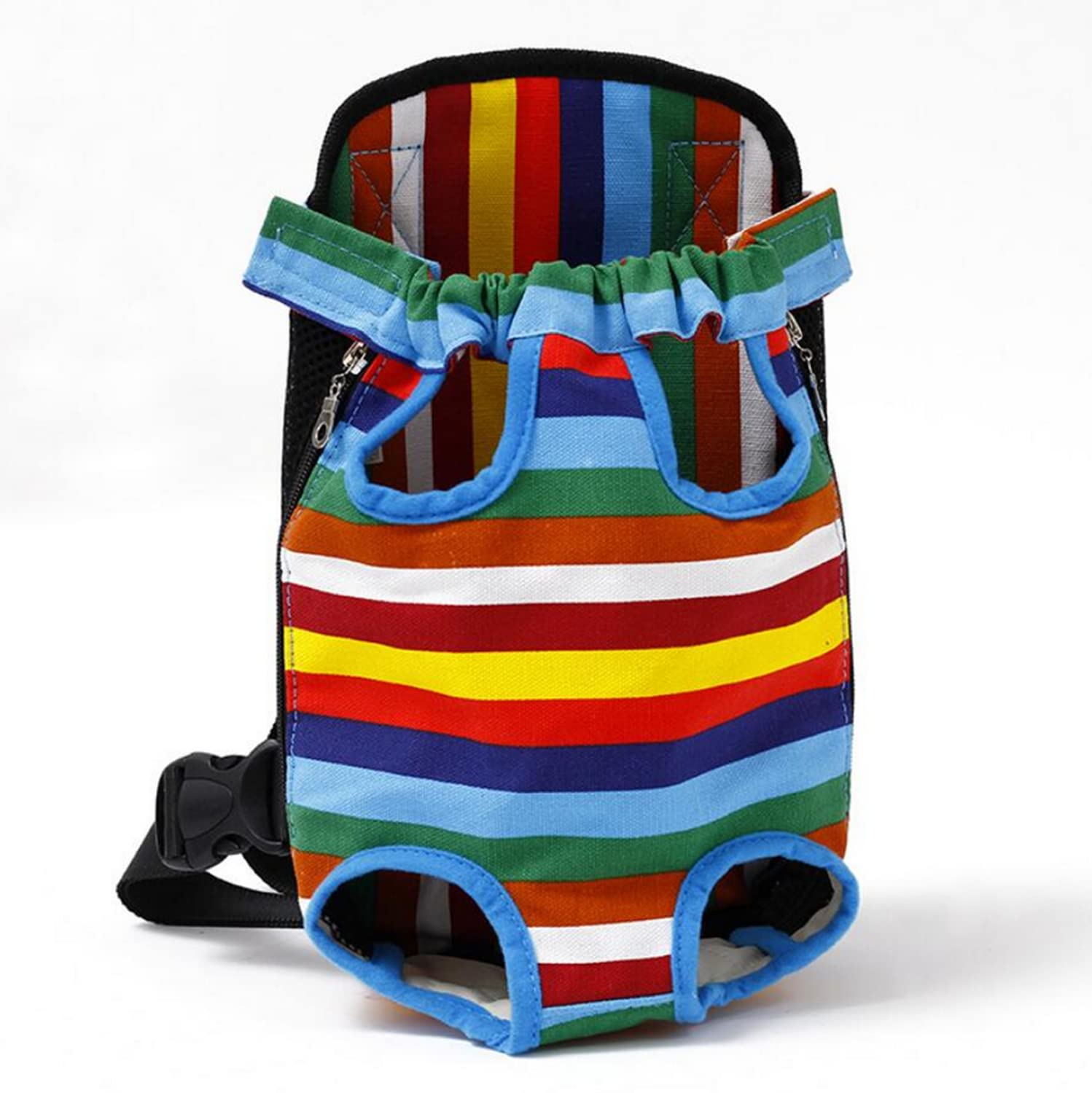 SKEIDO Pet Cat Carrying Bag Front Backpack chihuahua carrier Teddy Dog Backpack Small Dogs Fashion Pets Products mascotas perros chien-XL rainbow stripe