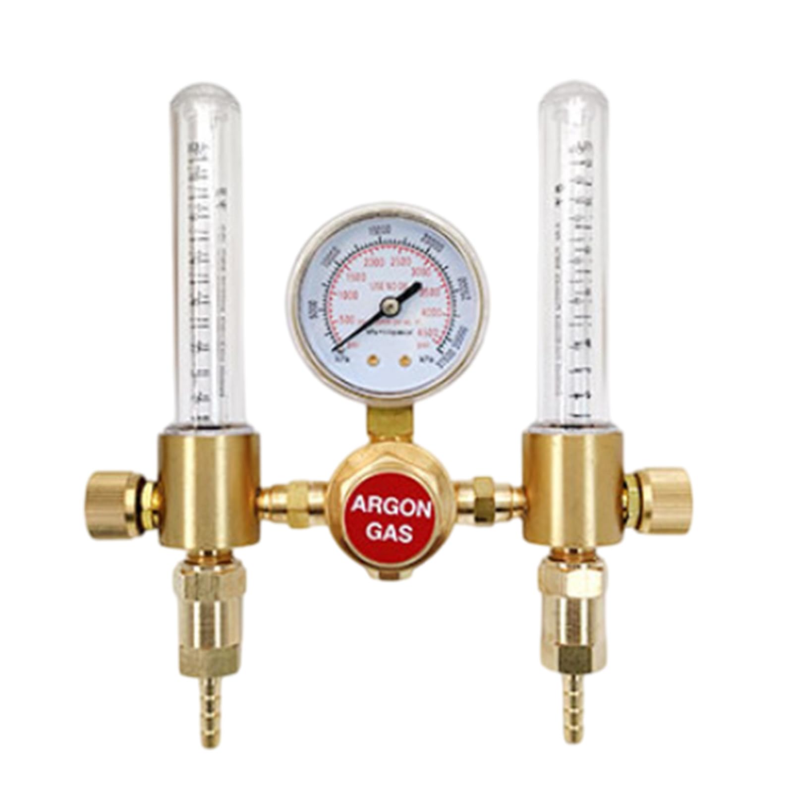 Buxuaaaa Industrial-Grade Brass Pressure Gauge With Large Face & Ports Resistantingfor Control Labs High Accuracy Flows Pressure Gauges