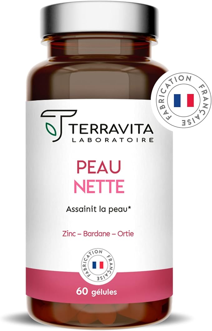 PEAU NETTE Zinc Bisglycinate 10mg + Bardane + Biotine + Propolis