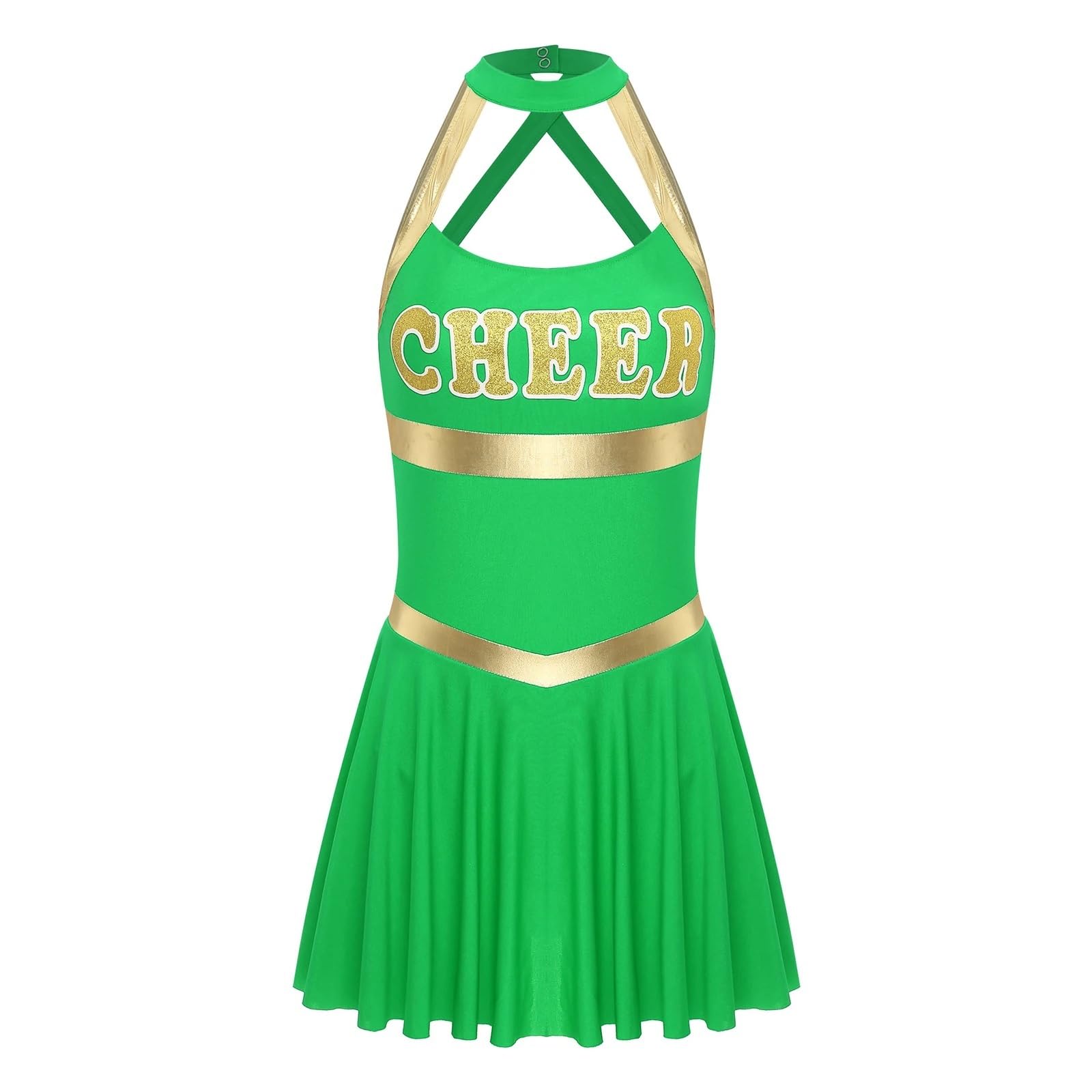 Costume da Cheerleader Costume da cheerleader donna, uniforme, for giovani studentesse, carnevale, cosplay, vestito Il richiamo della notte Per lo sport
